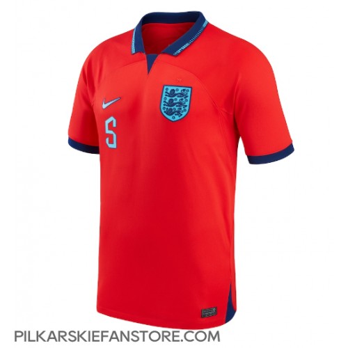 Tanie Strój piłkarski Anglia John Stones #5 Koszulka Wyjazdowej MŚ 2022 Krótkie Rękawy